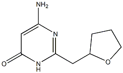 6-amino-2-(oxolan-2-ylmethyl)-3,4-dihydropyrimidin-4-one Struktur