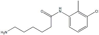 6-amino-N-(3-chloro-2-methylphenyl)hexanamide Struktur