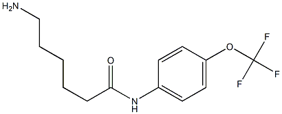 6-amino-N-[4-(trifluoromethoxy)phenyl]hexanamide Struktur