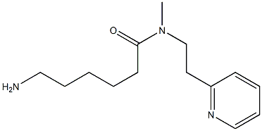 6-amino-N-methyl-N-[2-(pyridin-2-yl)ethyl]hexanamide Struktur