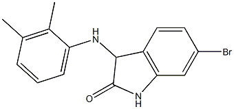 6-bromo-3-[(2,3-dimethylphenyl)amino]-2,3-dihydro-1H-indol-2-one Struktur