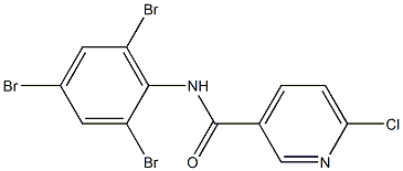 6-chloro-N-(2,4,6-tribromophenyl)pyridine-3-carboxamide Struktur