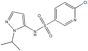 6-chloro-N-[1-(propan-2-yl)-1H-pyrazol-5-yl]pyridine-3-sulfonamide Struktur