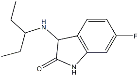 6-fluoro-3-(pentan-3-ylamino)-2,3-dihydro-1H-indol-2-one Struktur