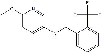 6-methoxy-N-{[2-(trifluoromethyl)phenyl]methyl}pyridin-3-amine Struktur