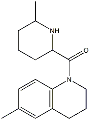 6-methyl-1-[(6-methylpiperidin-2-yl)carbonyl]-1,2,3,4-tetrahydroquinoline Struktur