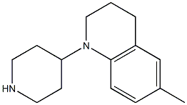 6-methyl-1-piperidin-4-yl-1,2,3,4-tetrahydroquinoline Struktur