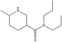 6-methyl-N,N-dipropylpiperidine-3-carboxamide Struktur