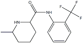 6-methyl-N-[2-(trifluoromethyl)phenyl]piperidine-2-carboxamide Struktur