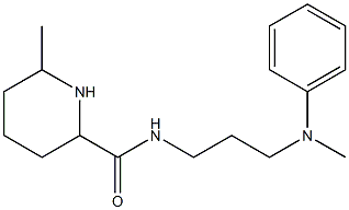 6-methyl-N-{3-[methyl(phenyl)amino]propyl}piperidine-2-carboxamide Struktur