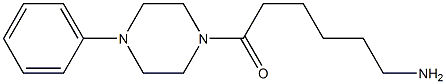 6-oxo-6-(4-phenylpiperazin-1-yl)hexan-1-amine Struktur