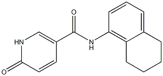 6-oxo-N-(5,6,7,8-tetrahydronaphthalen-1-yl)-1,6-dihydropyridine-3-carboxamide Struktur