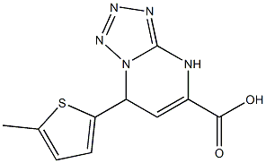 7-(5-methylthien-2-yl)-4,7-dihydrotetrazolo[1,5-a]pyrimidine-5-carboxylic acid Struktur