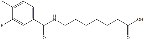 7-[(3-fluoro-4-methylbenzoyl)amino]heptanoic acid Struktur