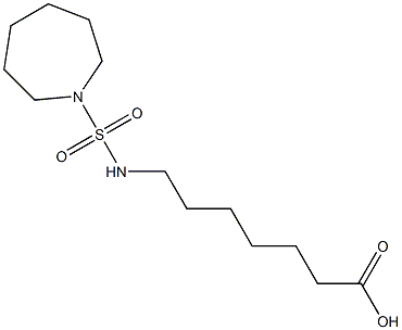 7-[(azepane-1-sulfonyl)amino]heptanoic acid Struktur