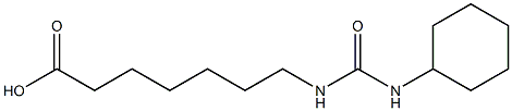 7-{[(cyclohexylamino)carbonyl]amino}heptanoic acid Struktur