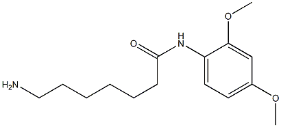 7-amino-N-(2,4-dimethoxyphenyl)heptanamide Struktur