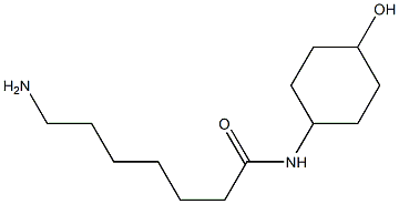 7-amino-N-(4-hydroxycyclohexyl)heptanamide Struktur