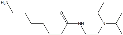 7-amino-N-[2-(diisopropylamino)ethyl]heptanamide Struktur