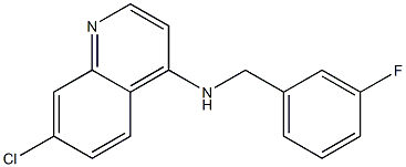 7-chloro-N-[(3-fluorophenyl)methyl]quinolin-4-amine Struktur