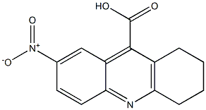 7-nitro-1,2,3,4-tetrahydroacridine-9-carboxylic acid Struktur