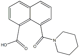 8-(piperidin-1-ylcarbonyl)-1-naphthoic acid Struktur