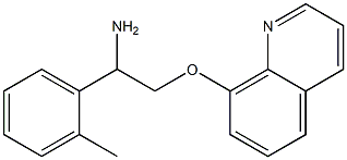 8-[2-amino-2-(2-methylphenyl)ethoxy]quinoline Struktur