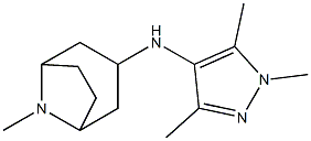 8-methyl-N-(1,3,5-trimethyl-1H-pyrazol-4-yl)-8-azabicyclo[3.2.1]octan-3-amine Struktur