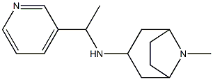 8-methyl-N-[1-(pyridin-3-yl)ethyl]-8-azabicyclo[3.2.1]octan-3-amine Struktur