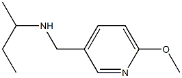 butan-2-yl[(6-methoxypyridin-3-yl)methyl]amine Struktur