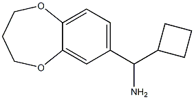 cyclobutyl(3,4-dihydro-2H-1,5-benzodioxepin-7-yl)methanamine Struktur