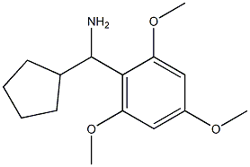 cyclopentyl(2,4,6-trimethoxyphenyl)methanamine Struktur