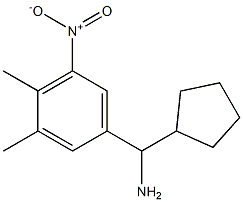 cyclopentyl(3,4-dimethyl-5-nitrophenyl)methanamine Struktur