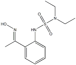 diethyl({2-[1-(hydroxyimino)ethyl]phenyl}sulfamoyl)amine Struktur