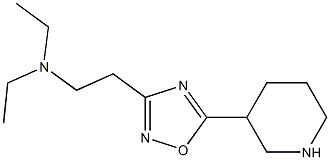 diethyl({2-[5-(piperidin-3-yl)-1,2,4-oxadiazol-3-yl]ethyl})amine Struktur