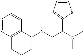 dimethyl[2-(1,2,3,4-tetrahydronaphthalen-1-ylamino)-1-(thiophen-2-yl)ethyl]amine Struktur