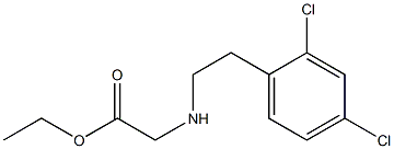 ethyl 2-{[2-(2,4-dichlorophenyl)ethyl]amino}acetate Struktur