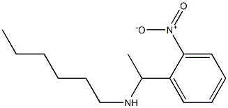 hexyl[1-(2-nitrophenyl)ethyl]amine Struktur