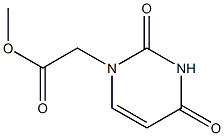 methyl 2-(2,4-dioxo-1,2,3,4-tetrahydropyrimidin-1-yl)acetate Struktur