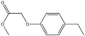 methyl 2-(4-ethylphenoxy)acetate Struktur