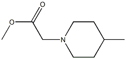 methyl 2-(4-methylpiperidin-1-yl)acetate Struktur