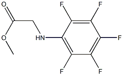 methyl 2-[(2,3,4,5,6-pentafluorophenyl)amino]acetate Struktur