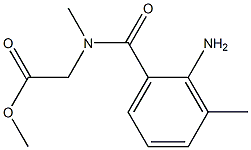 methyl 2-[(2-amino-3-methylphenyl)-N-methylformamido]acetate Struktur