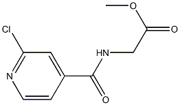 methyl 2-[(2-chloropyridin-4-yl)formamido]acetate Struktur