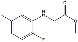 methyl 2-[(2-fluoro-5-methylphenyl)amino]acetate Struktur