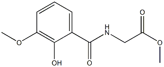 methyl 2-[(2-hydroxy-3-methoxyphenyl)formamido]acetate Struktur