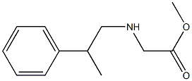 methyl 2-[(2-phenylpropyl)amino]acetate Struktur