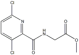 methyl 2-[(3,6-dichloropyridin-2-yl)formamido]acetate Struktur