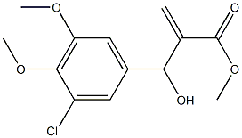 methyl 2-[(3-chloro-4,5-dimethoxyphenyl)(hydroxy)methyl]prop-2-enoate Struktur