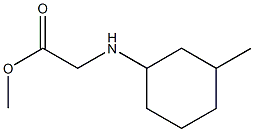 methyl 2-[(3-methylcyclohexyl)amino]acetate Struktur